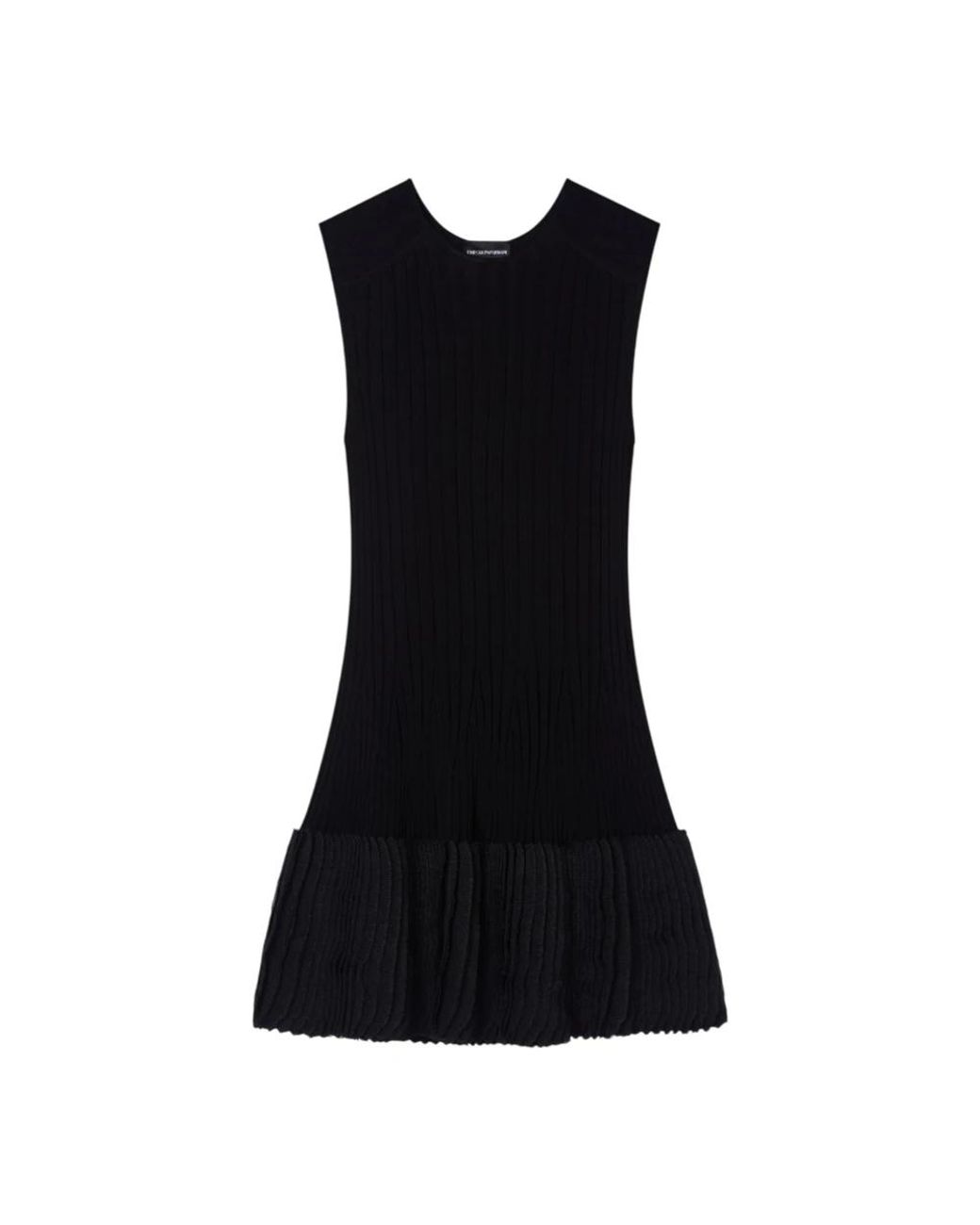 Emporio Armani Black Knitted Dresses