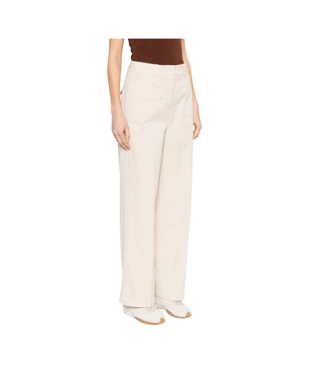 Peserico Natural Wide Trousers