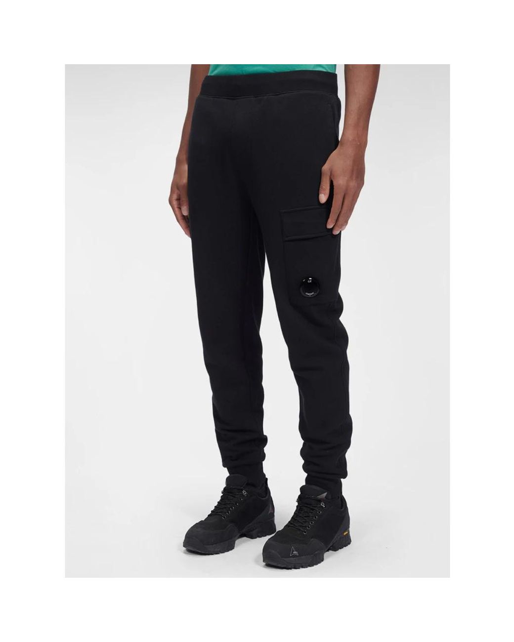 C P Company Black Sweatpants for men