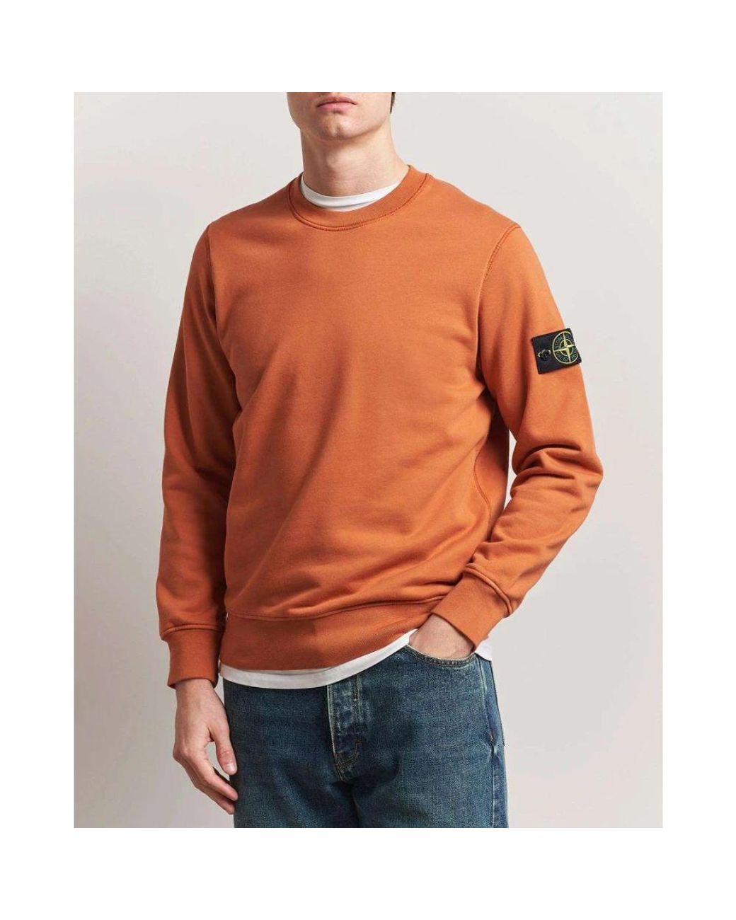 Stone Island Orange Sweatshirts for men