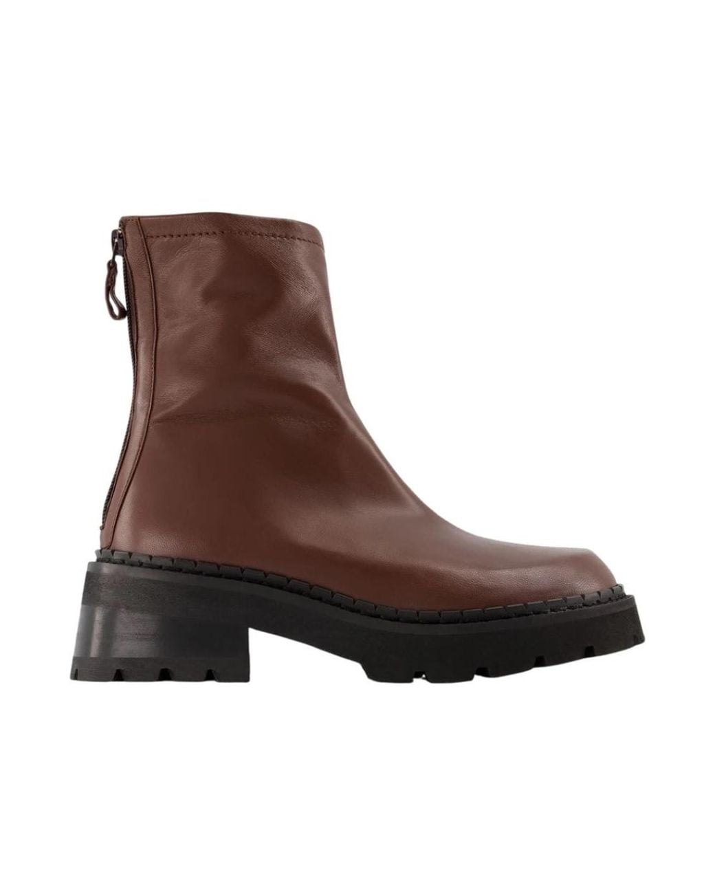By Far Brown Heeled Boots