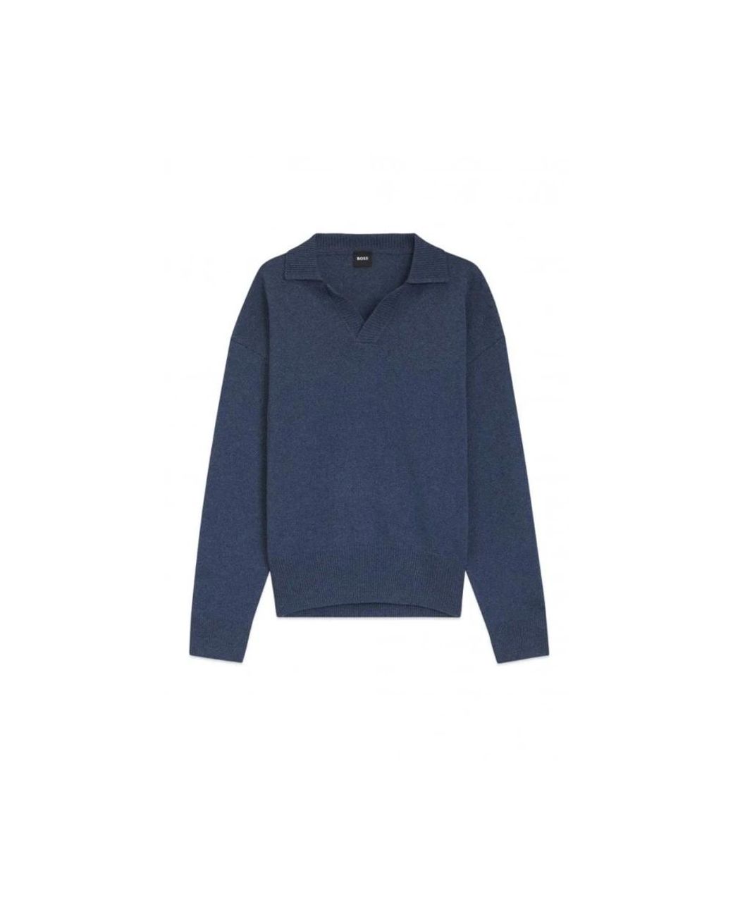 Boss Blue V-Neck Knitwear for men