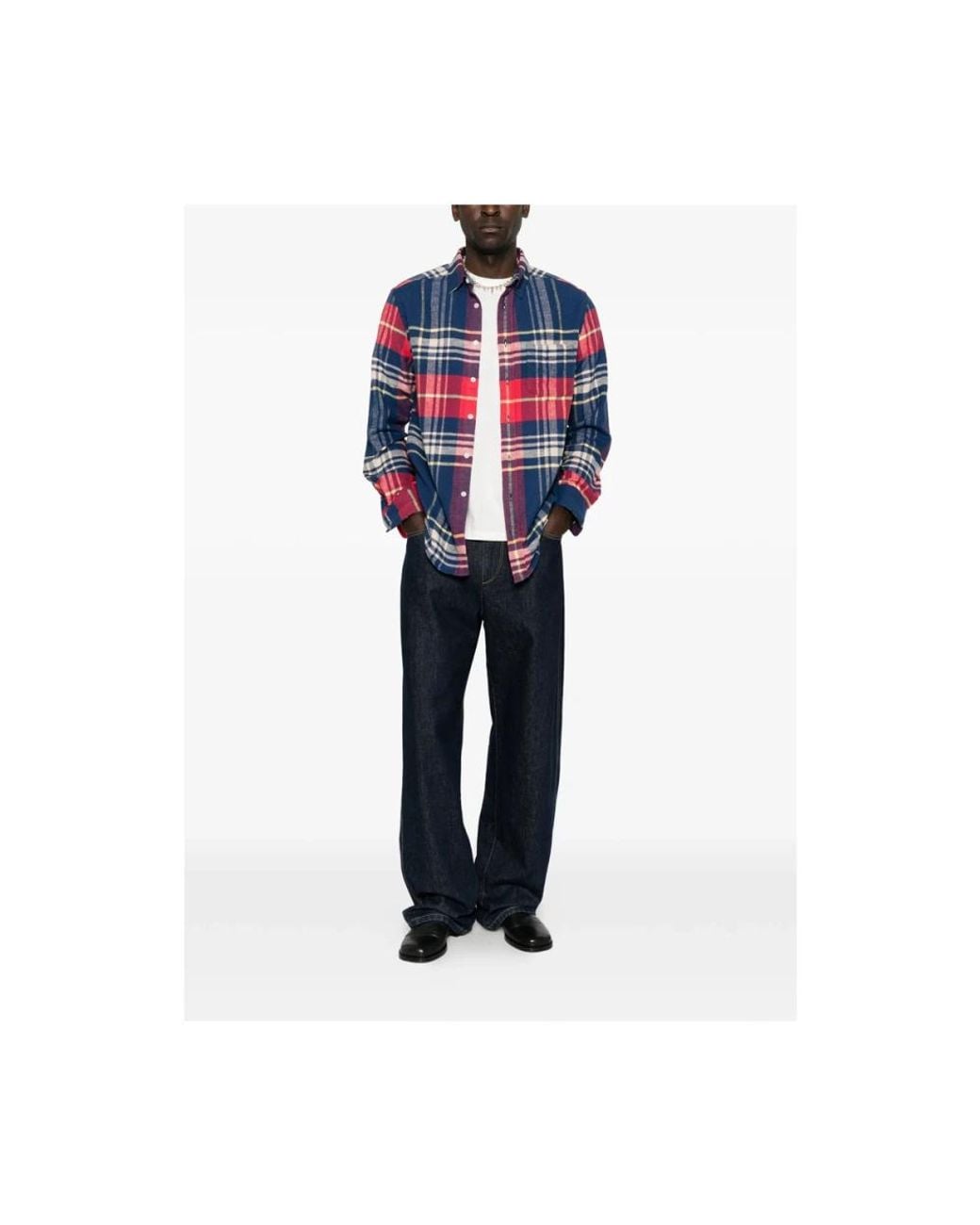 Portuguese Flannel Blue Casual Shirts for men