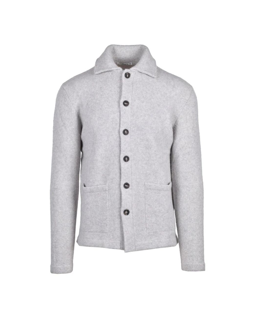 Kangra Strickjacke Mit Kragen in Gray für Herren