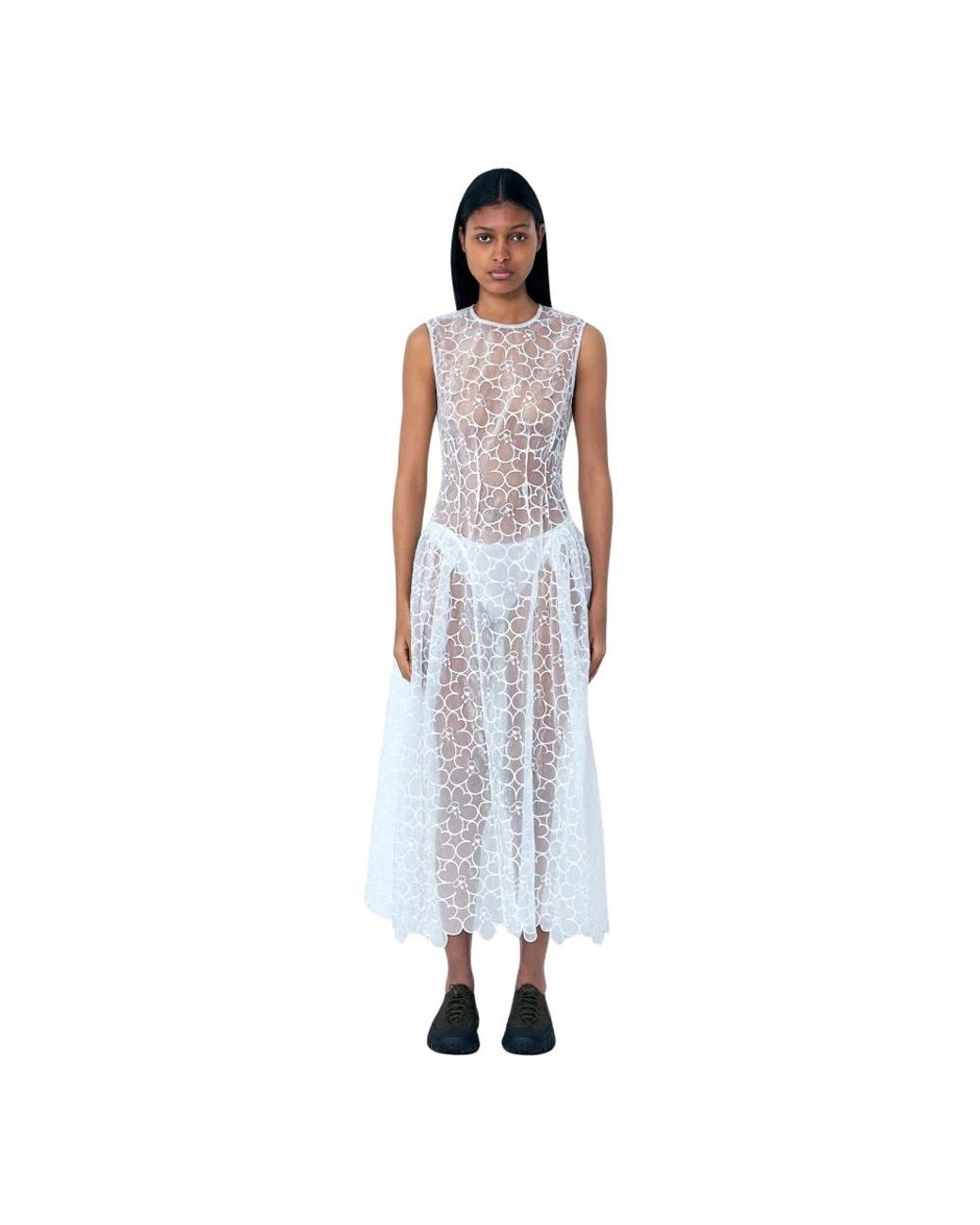 CECILIE BAHNSEN Blue Midi Dresses