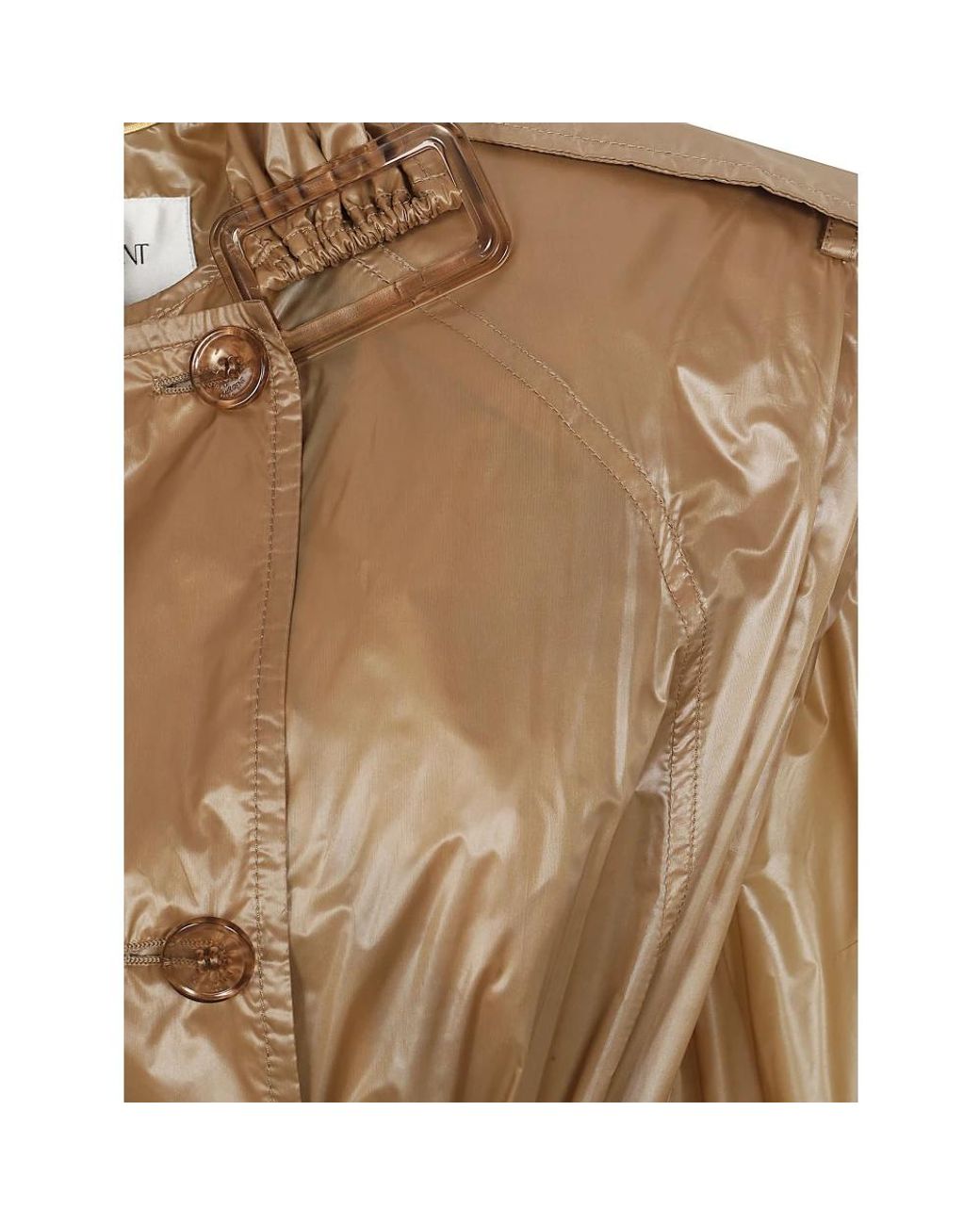Saint Laurent Brown Belted Coats