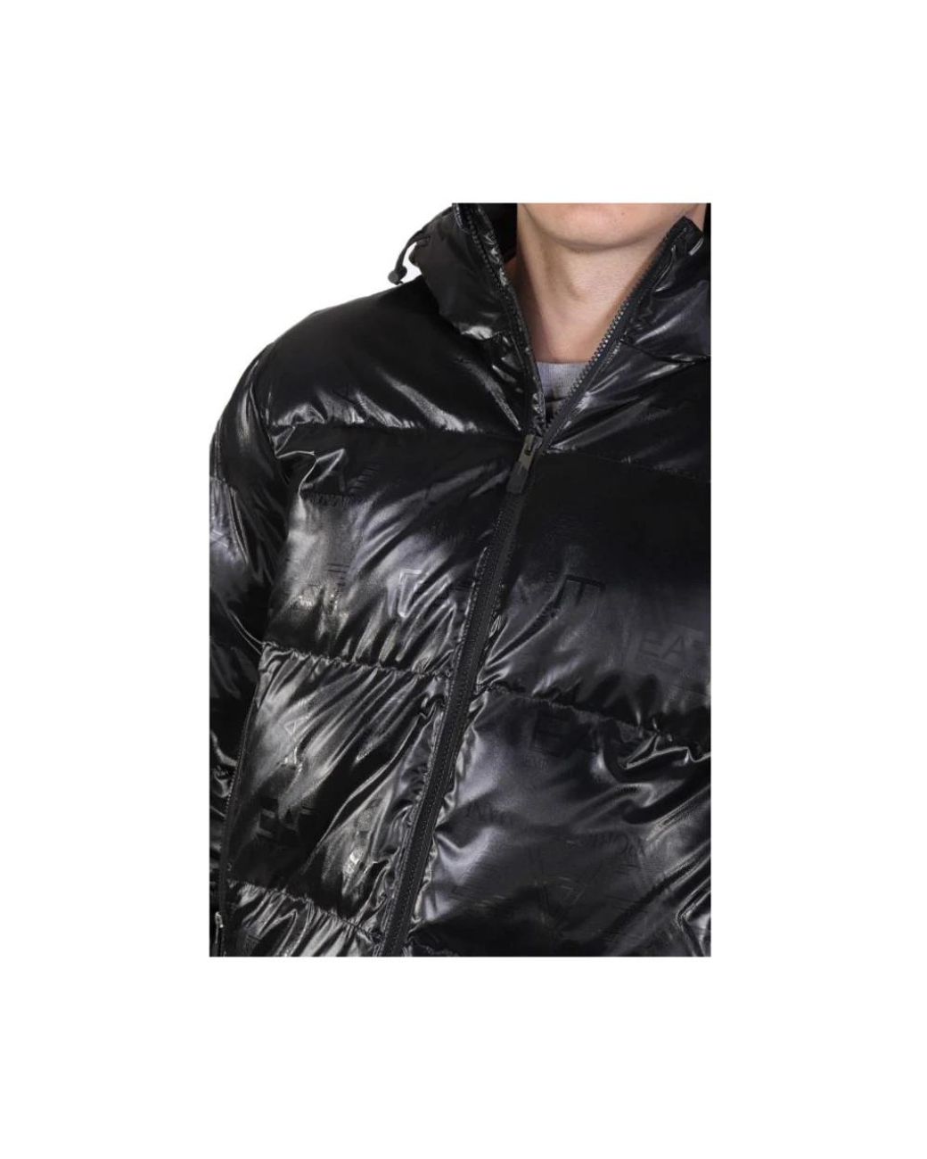 EA7 Black Winter Jackets for men