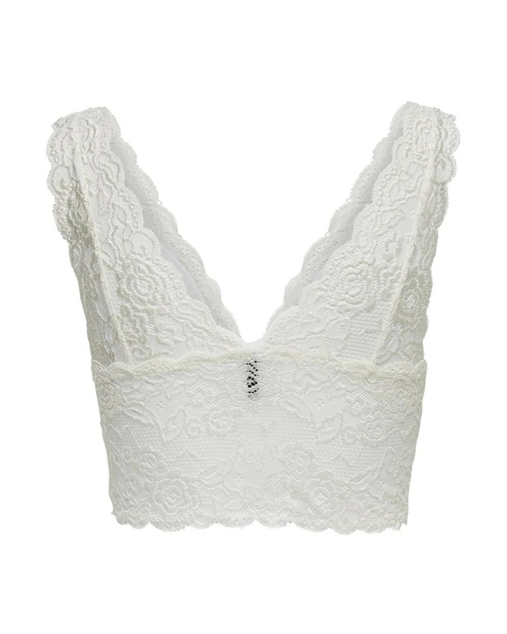 ONLY White Sleeveless Tops