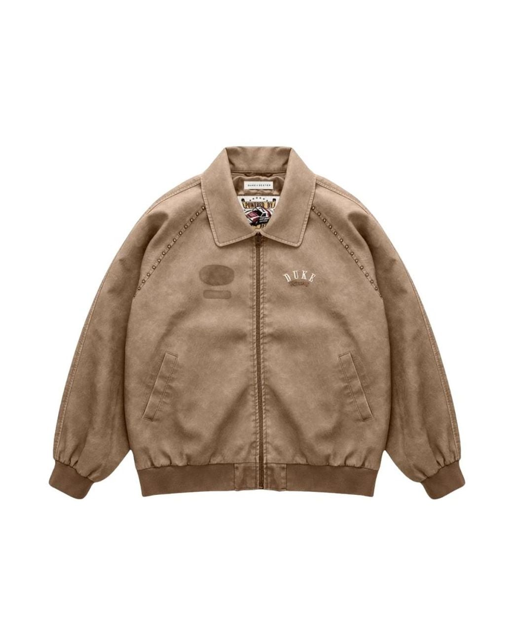 Duke & Dexter Brown Bomber Jackets for men