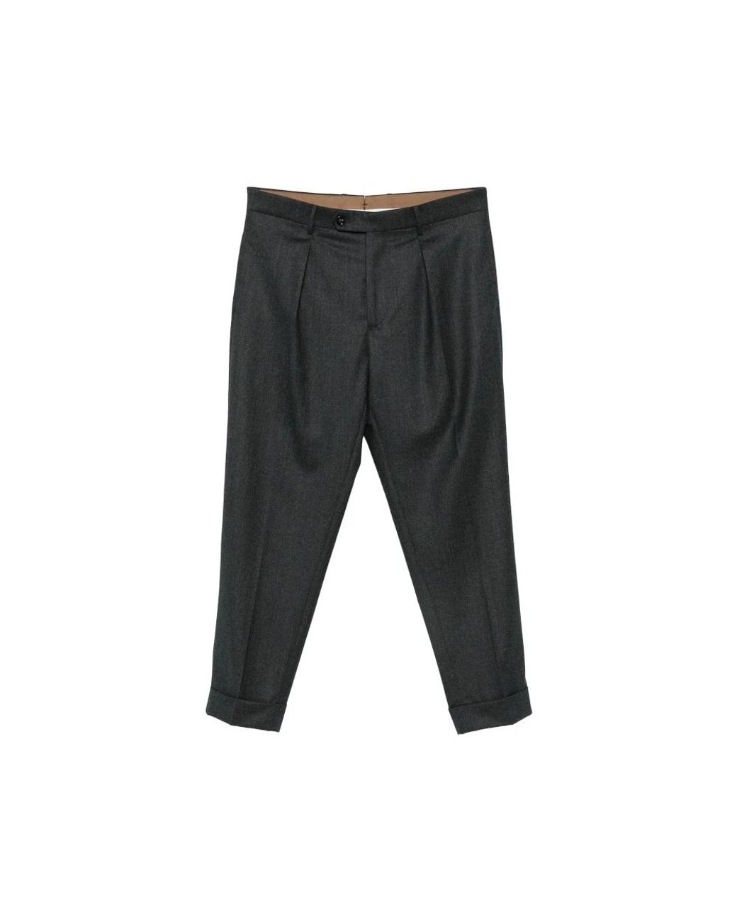 Berwich Gray Suit Trousers for men