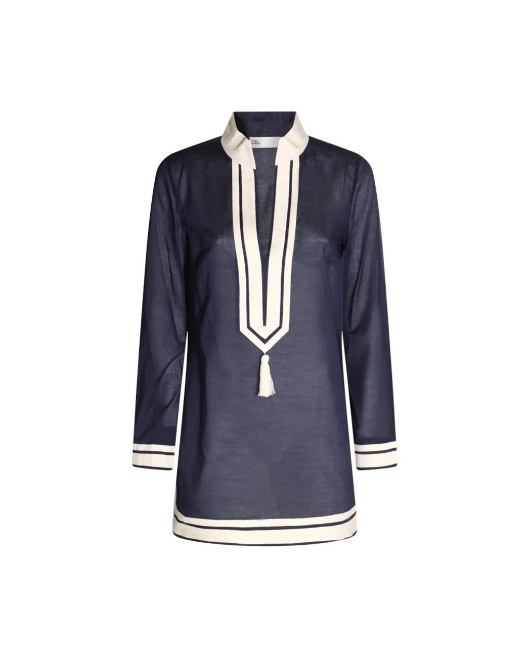 Ropa De Playa, Azul Y Verde Algodón, Mujer, Talla Tory Burch de color Blue