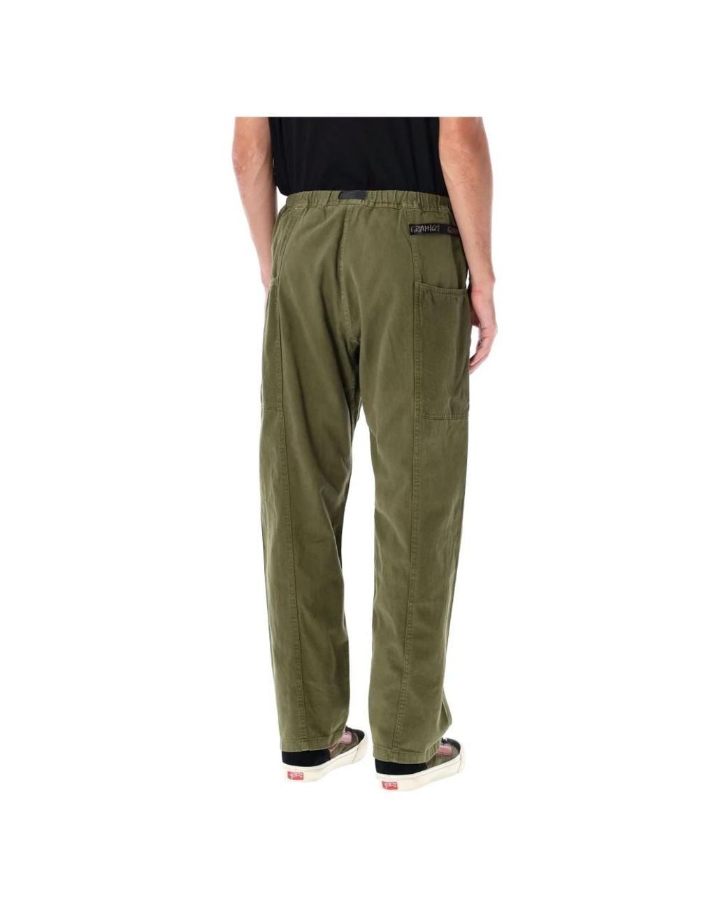 Gramicci Green Straight Trousers for men