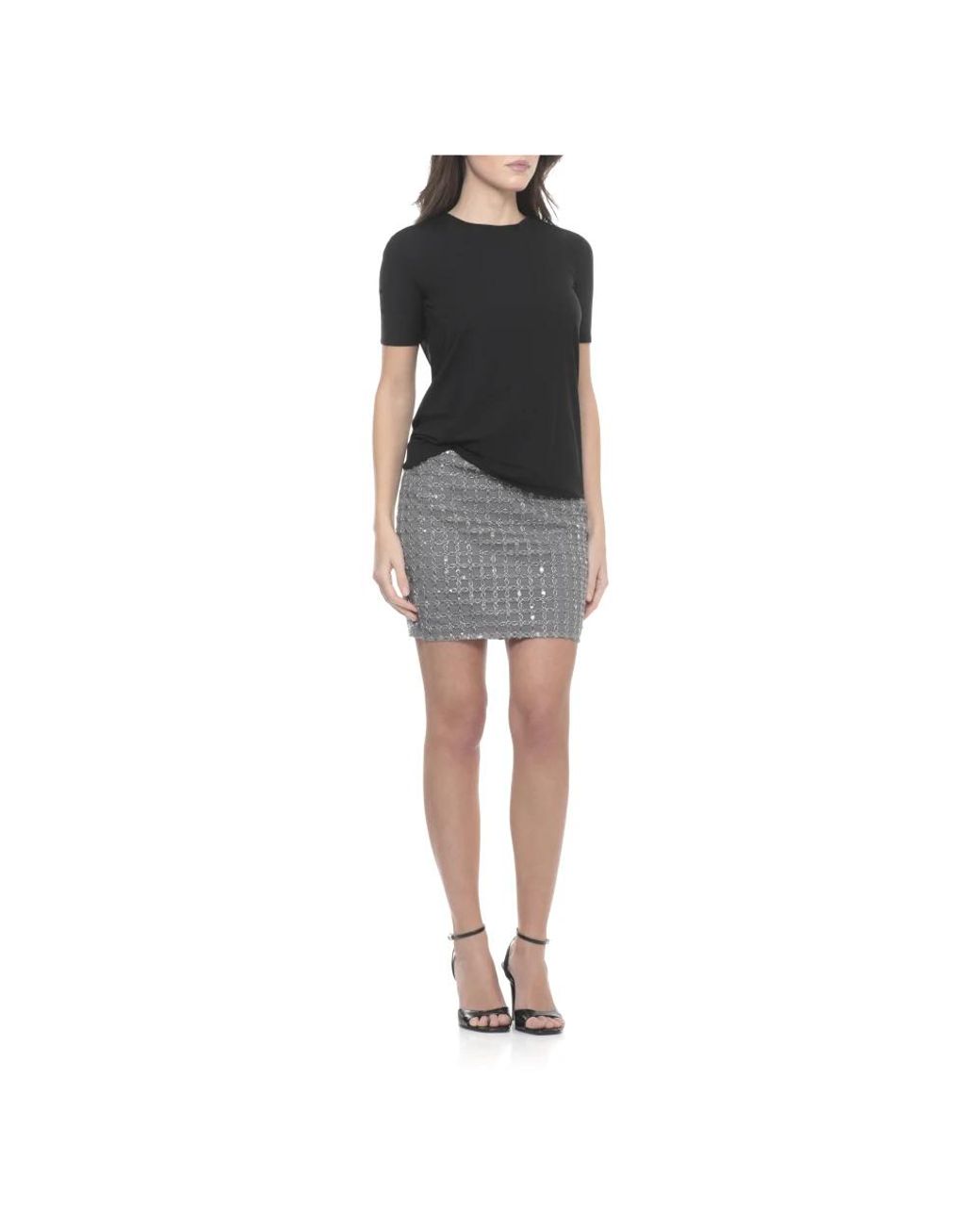 ROTATE BIRGER CHRISTENSEN Gray Short Skirts