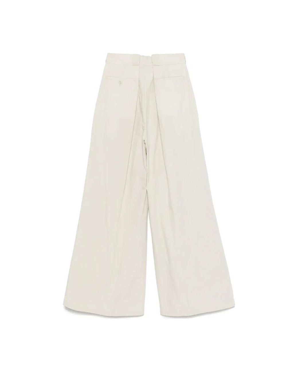 Maison Margiela White Wide Trousers
