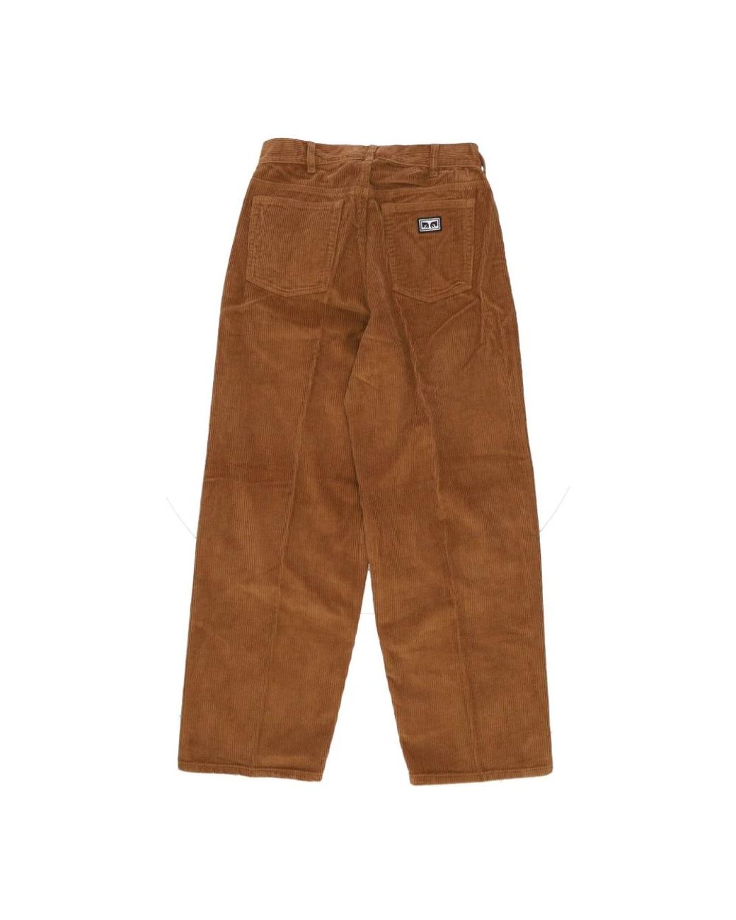 Obey Brown Straight Trousers for men