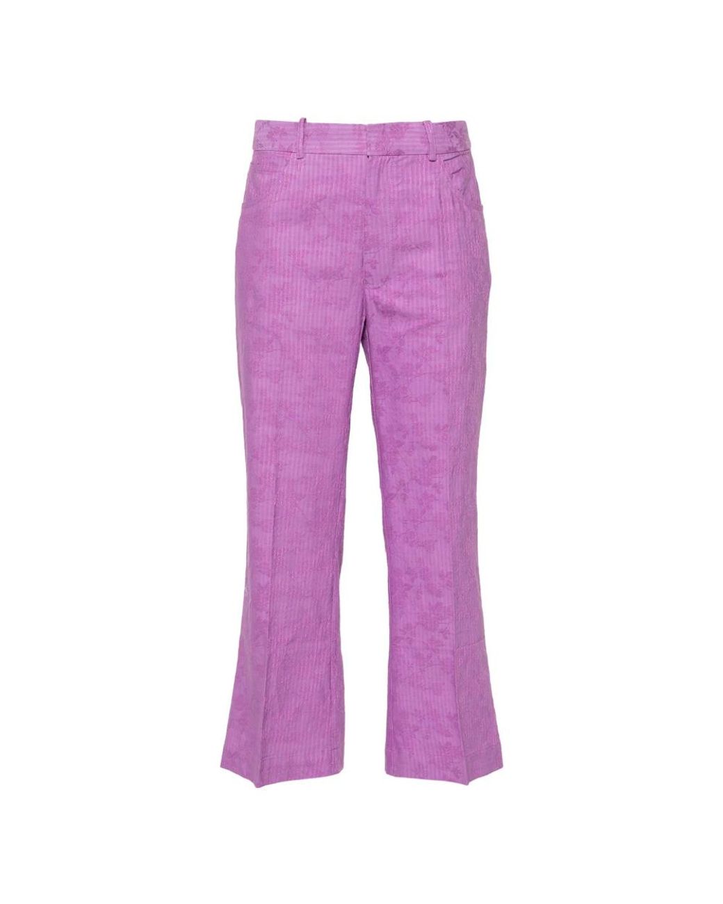 Rodebjer Purple Cropped Trousers