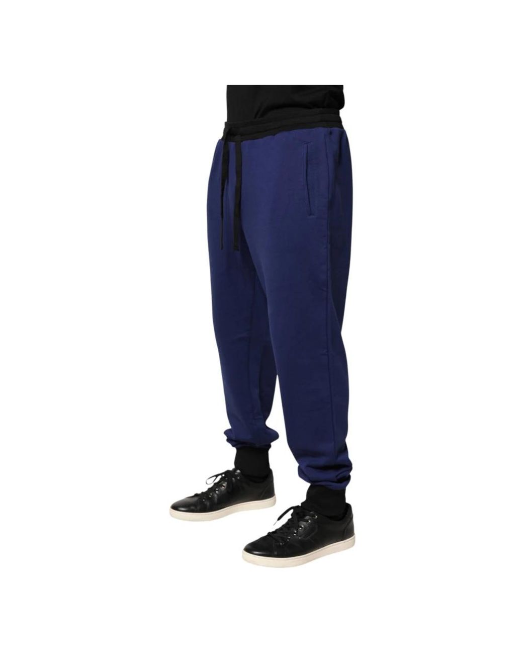 Dolce & Gabbana Blue Sweatpants for men