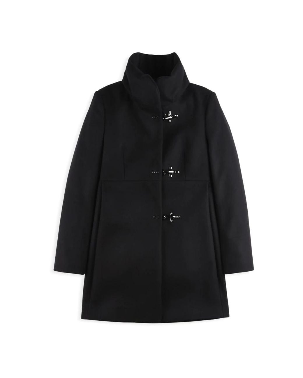 Fay Black Single-Breasted Coats