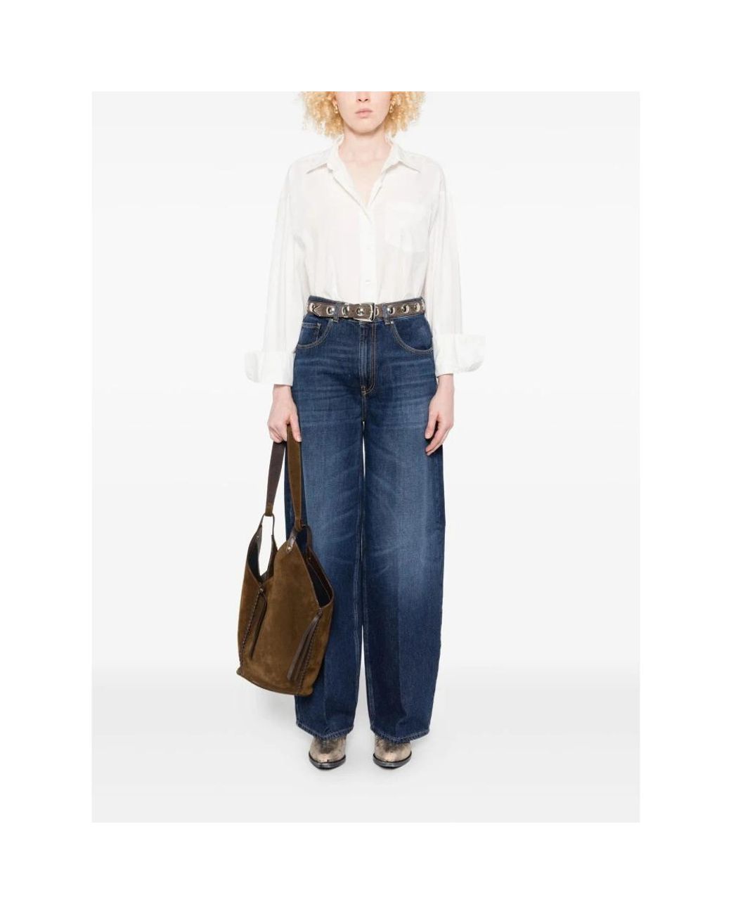 TRUE AVENUE Blue Loose-Fit Jeans