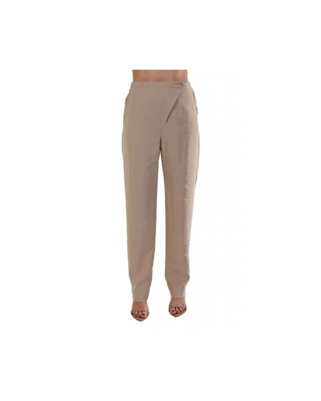 Emporio Armani Natural Wide Trousers