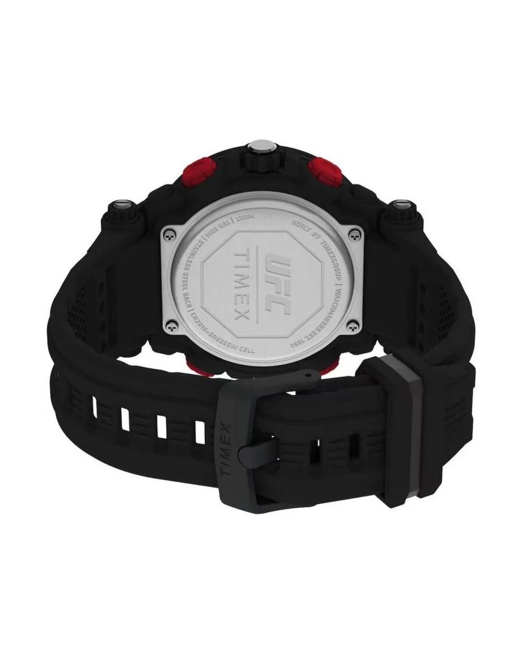 Timex Gummi Digitaluhr Mit Chronographenfunktion in Black für Herren