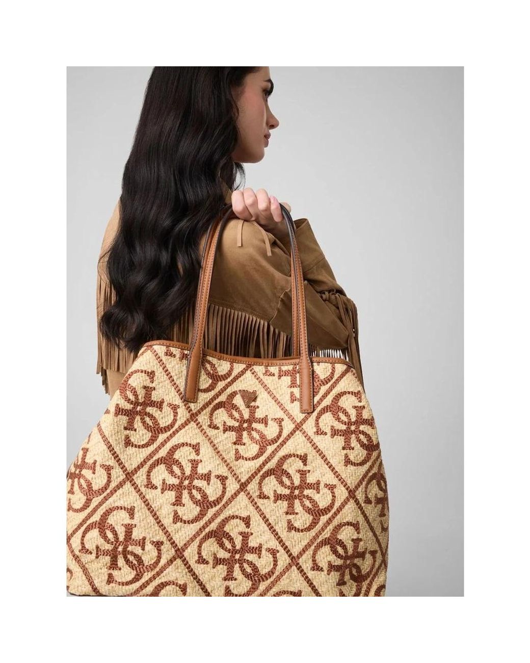 Guess Metallic Shopping Bags