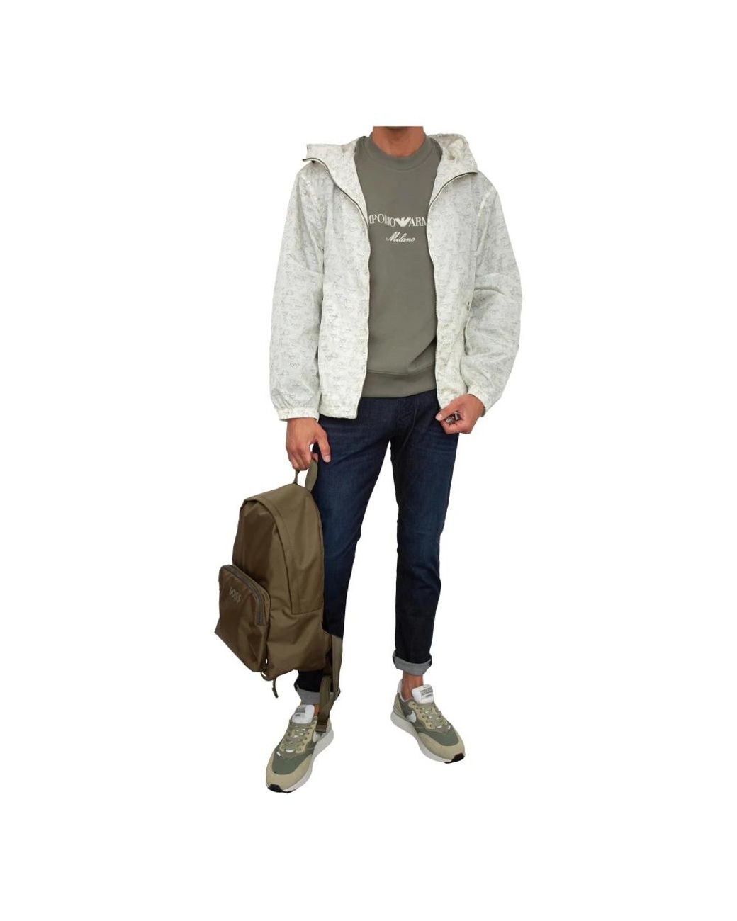Emporio Armani Gray Sweatshirts for men