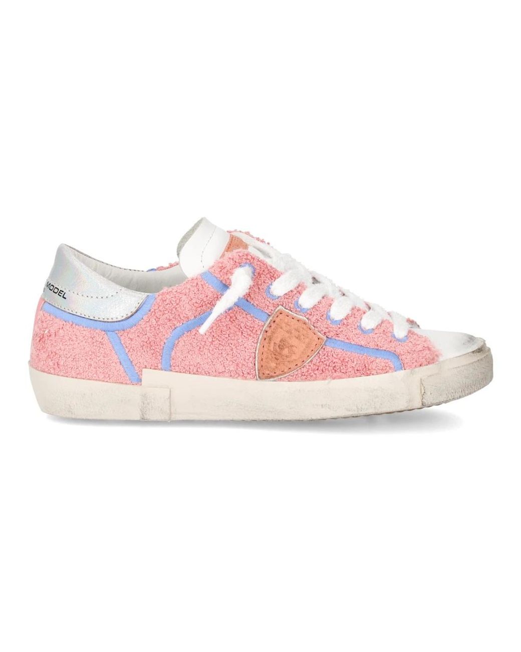 Philippe Model Schoenen ,Roze ,Katoen Sneakers Prsx Tennis in het Pink