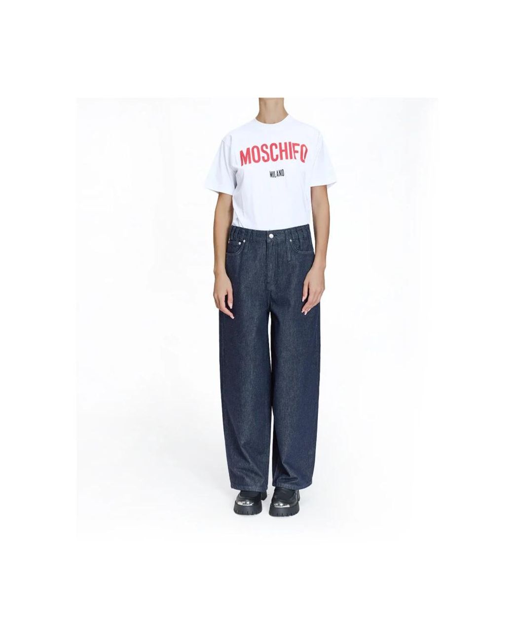Moschino Blue Loose Fit Jeans