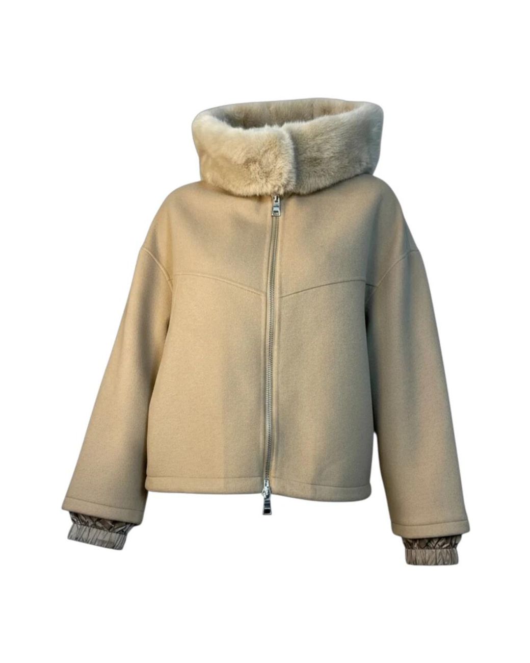 BLONDE No. 8 Natural Faux Fur & Shearling Jackets