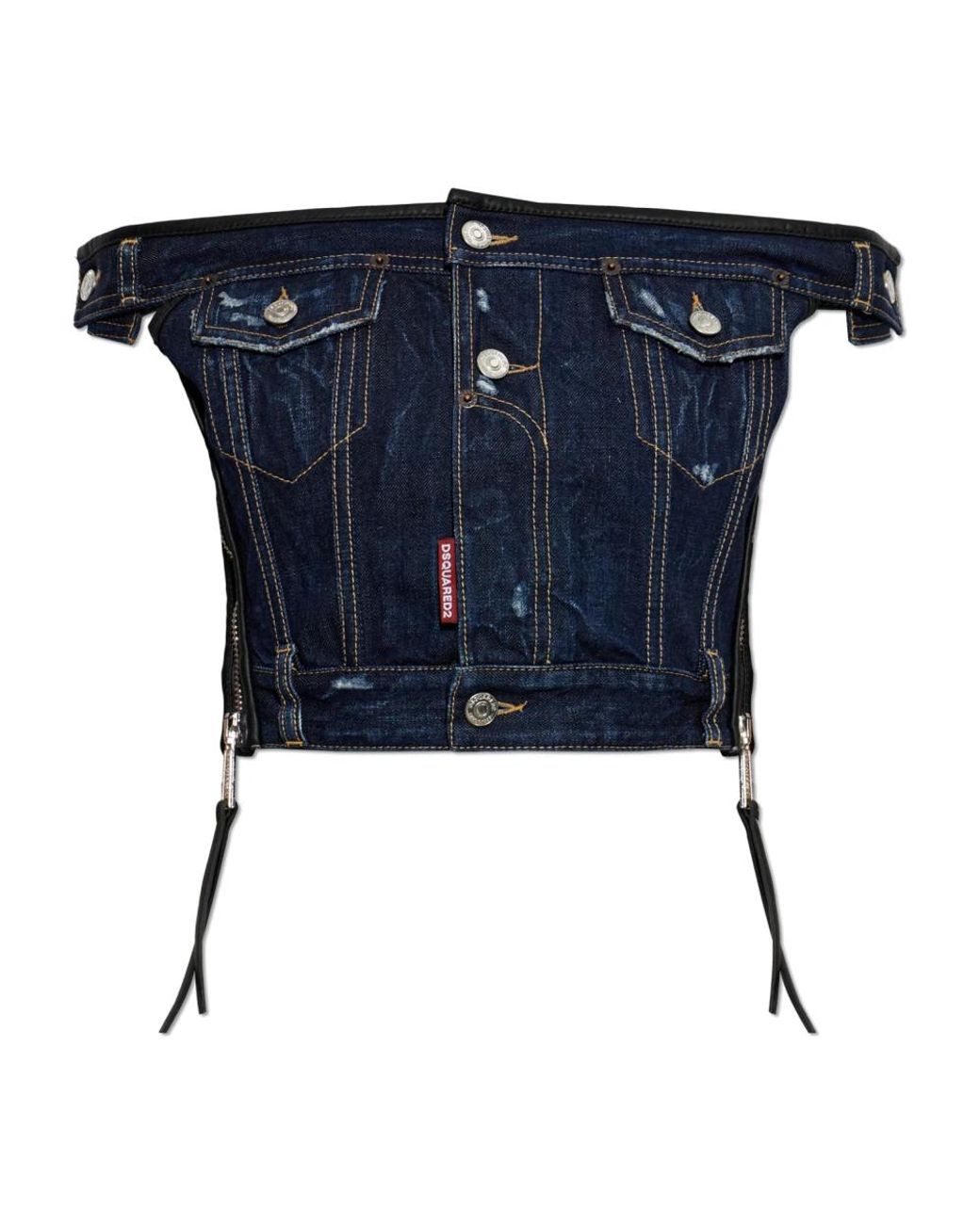 Sleeveless Tops DSquared² de color Blue