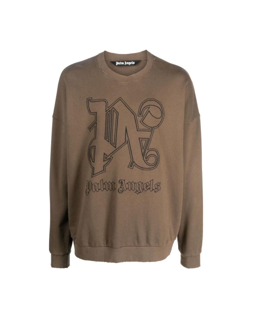 Palm Angels Brown Sweatshirts for men