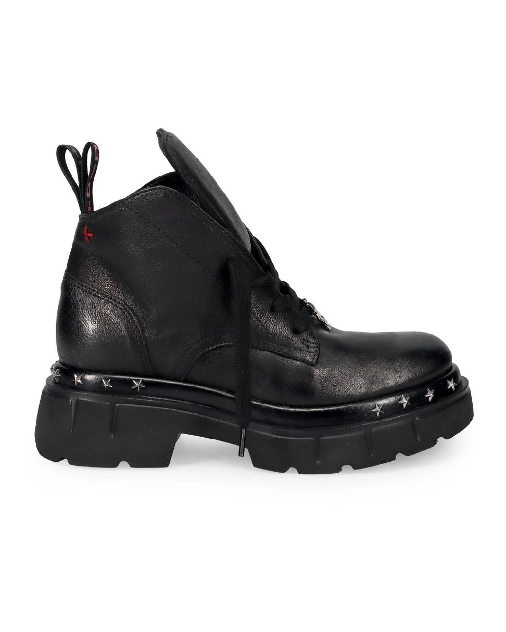 GIO+ Black Lace-Up Boots