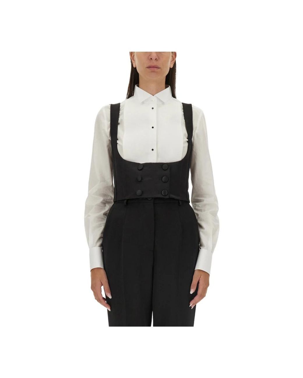 Dolce & Gabbana Black Vests