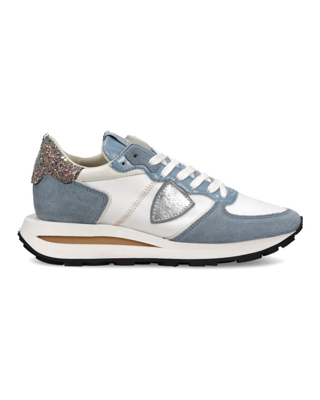 Philippe Model Schoenen ,Veelkleurig ,Leer Tropez Haute Running in het Blue