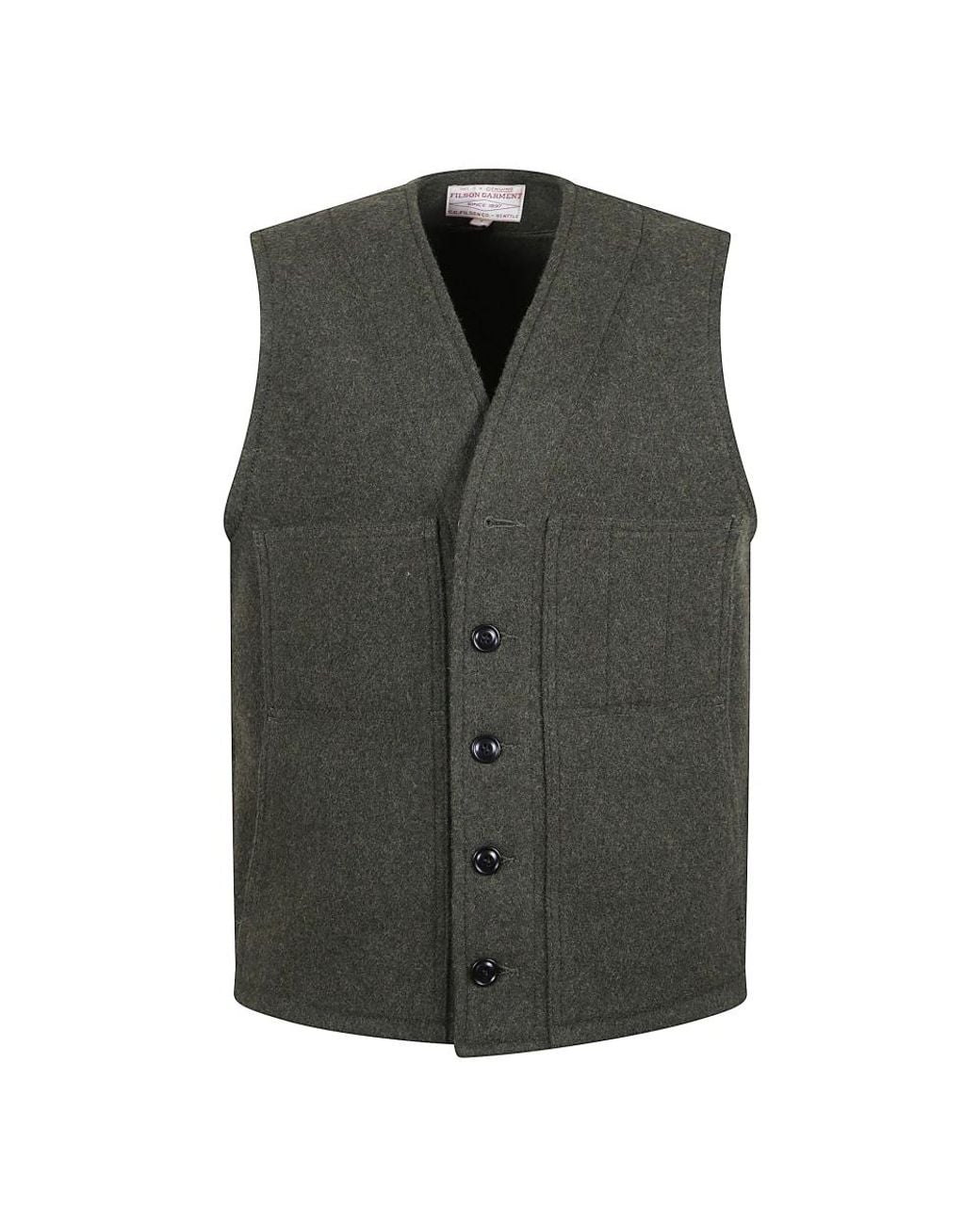 Filson Gray Waistcoats for men
