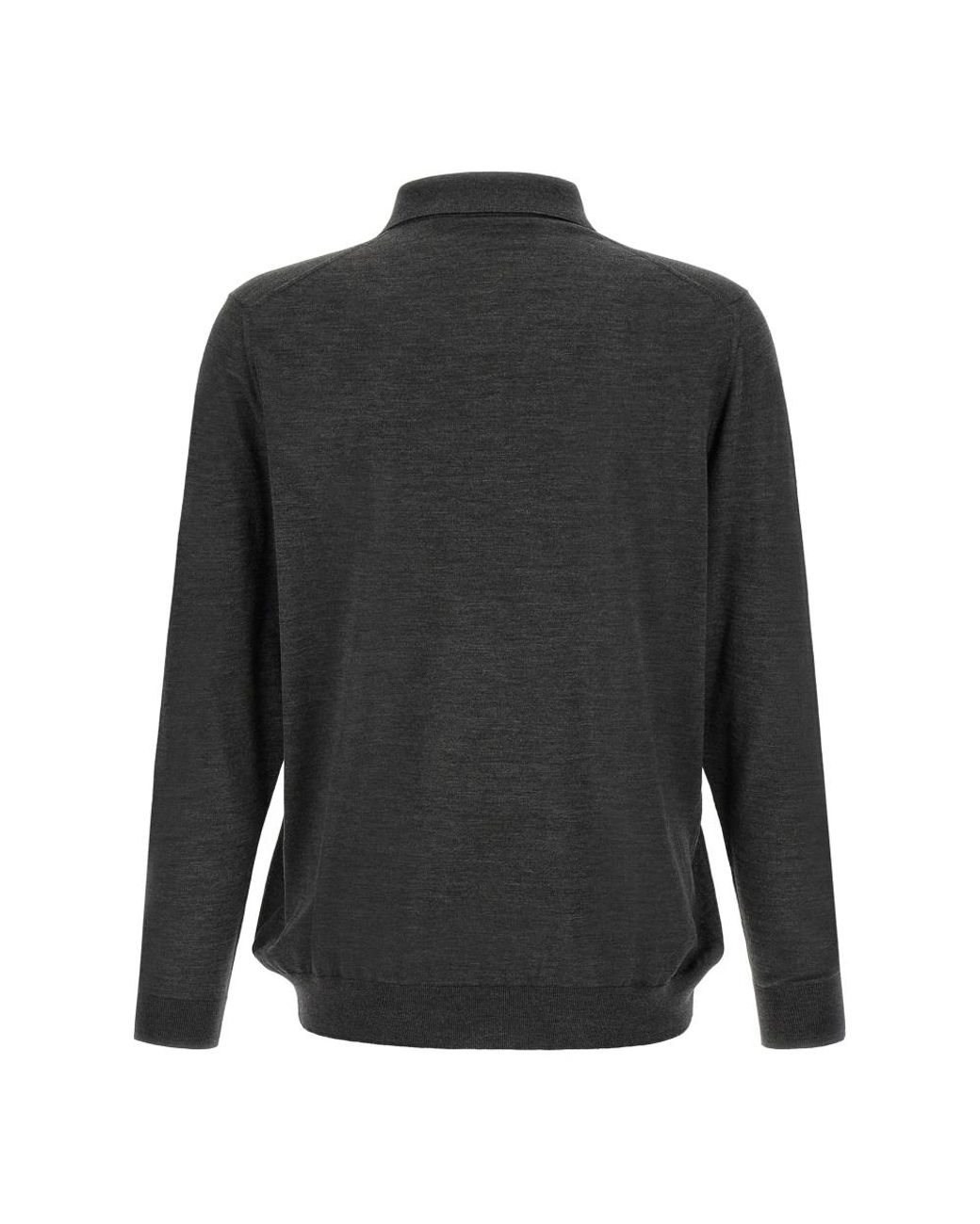 Kiton Gray Round-Neck Knitwear for men