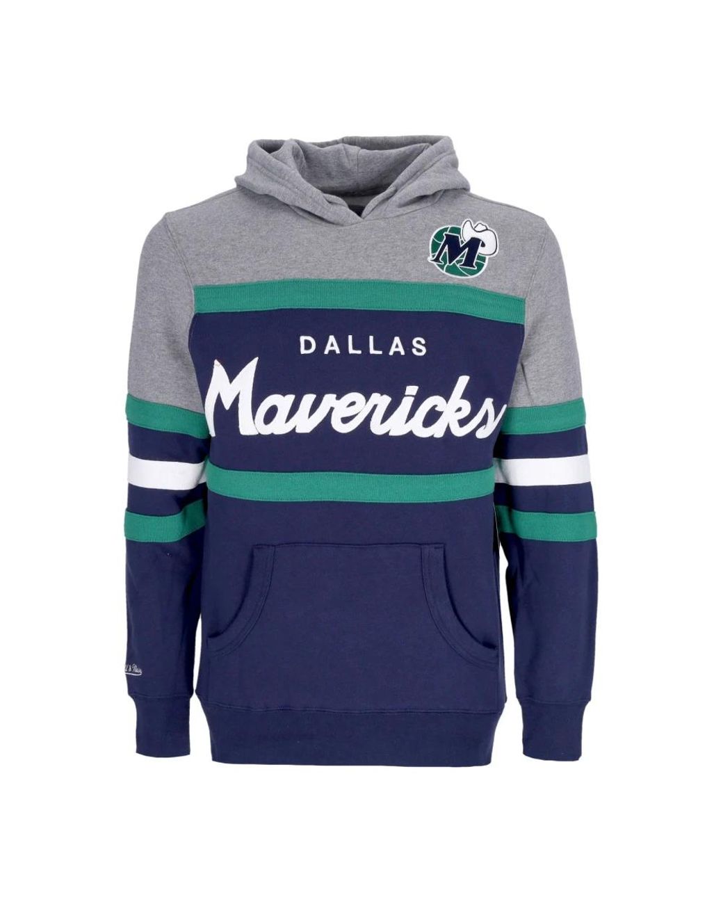 Mitchell & Ness Hoodies & Sweatvesten ,Veelkleurig ,Katoen Nba Headcoach Hardwood Classics Hoodie in het Blue voor heren