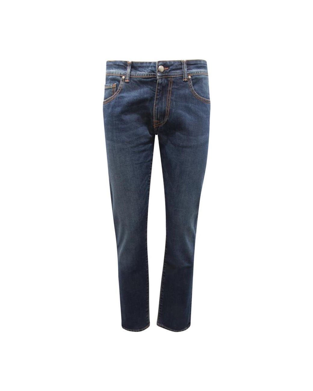 AT.P.CO Blue Straight Fit Jeans for men