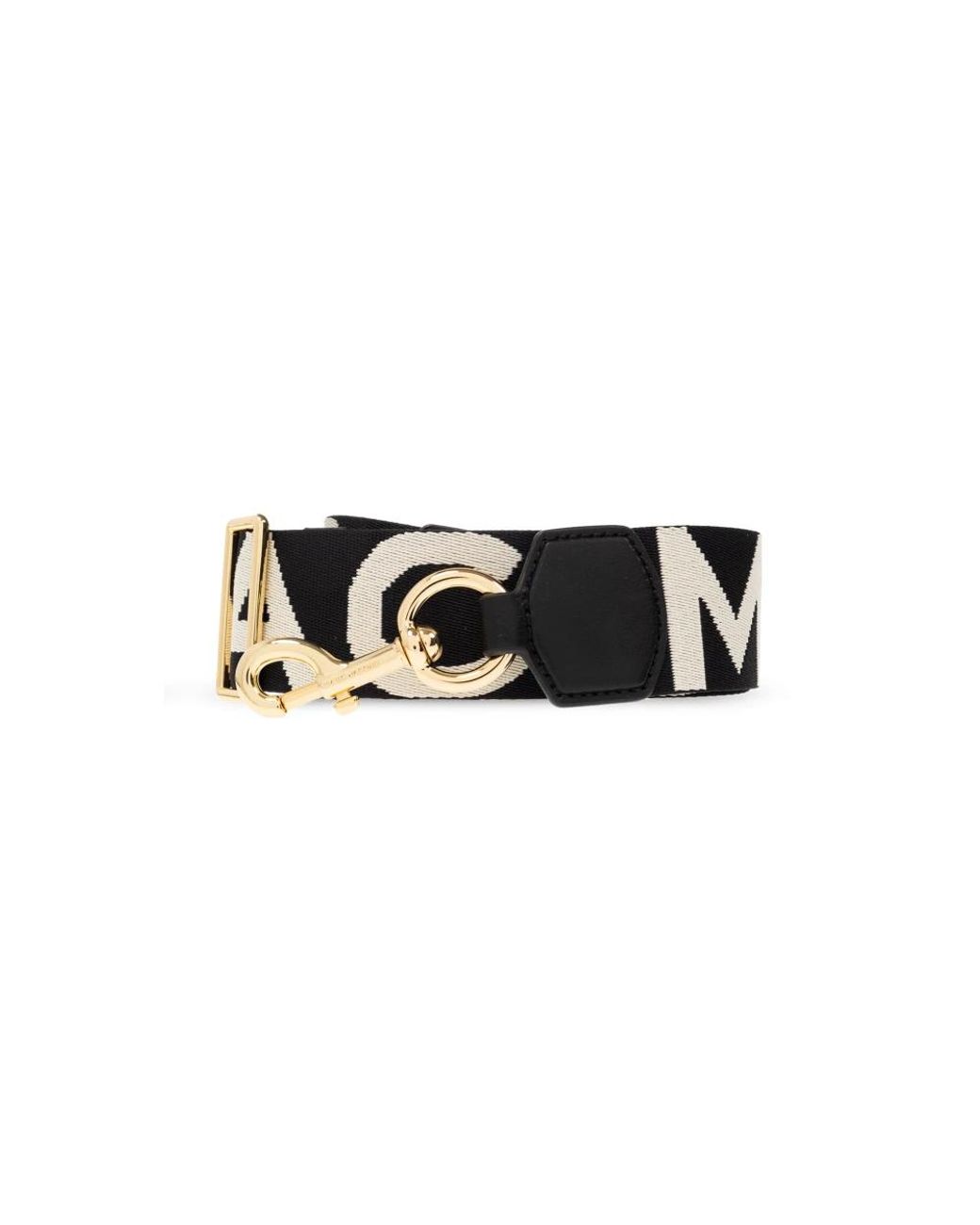 Marc Jacobs Black Logo-gurtband