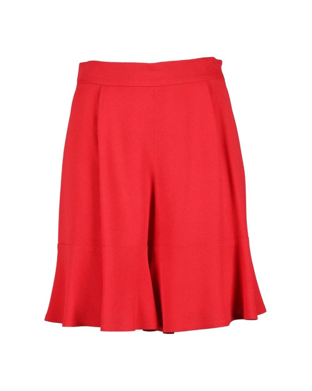 L'Autre Chose Red Casual Shorts