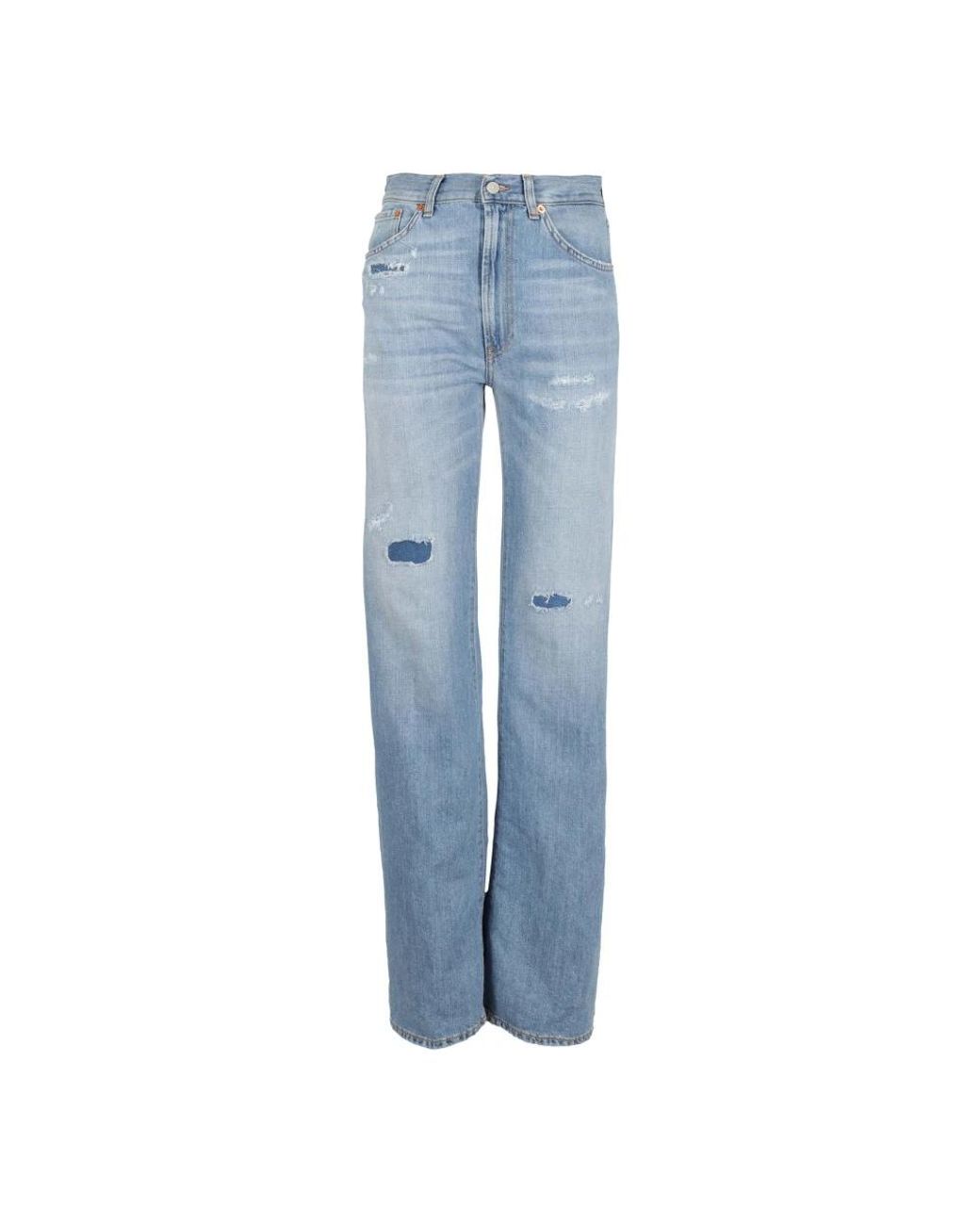 Dondup Blue Straight Fit Jeans