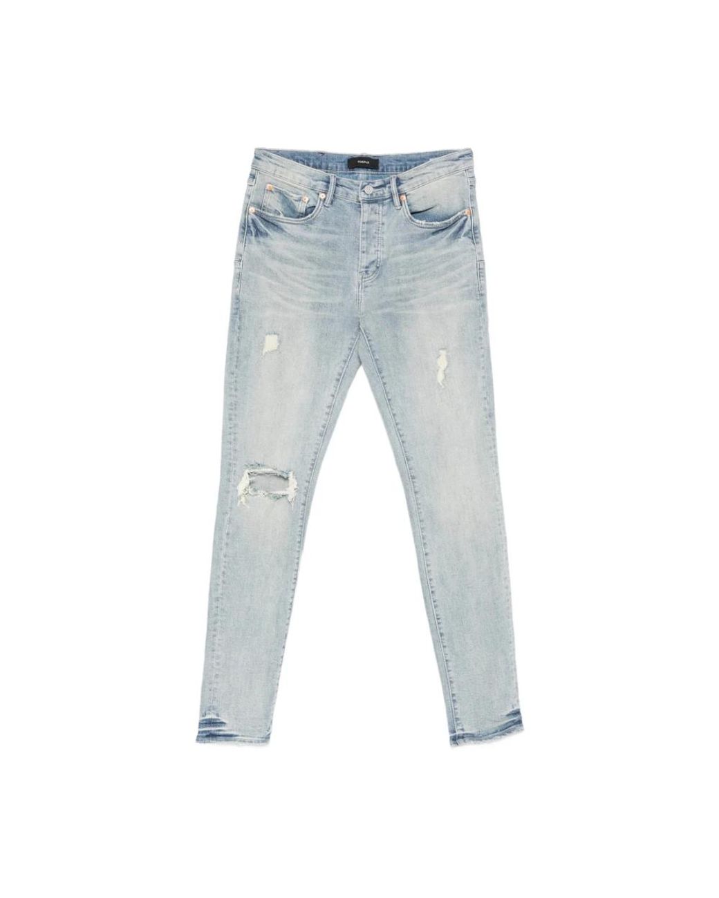 Purple Brand Blue Slim Fit Jeans for men