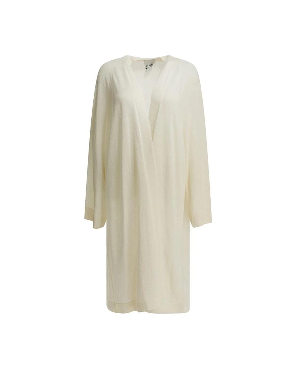 Sa Su Phi Open Front Knit Cardigan in het Natural