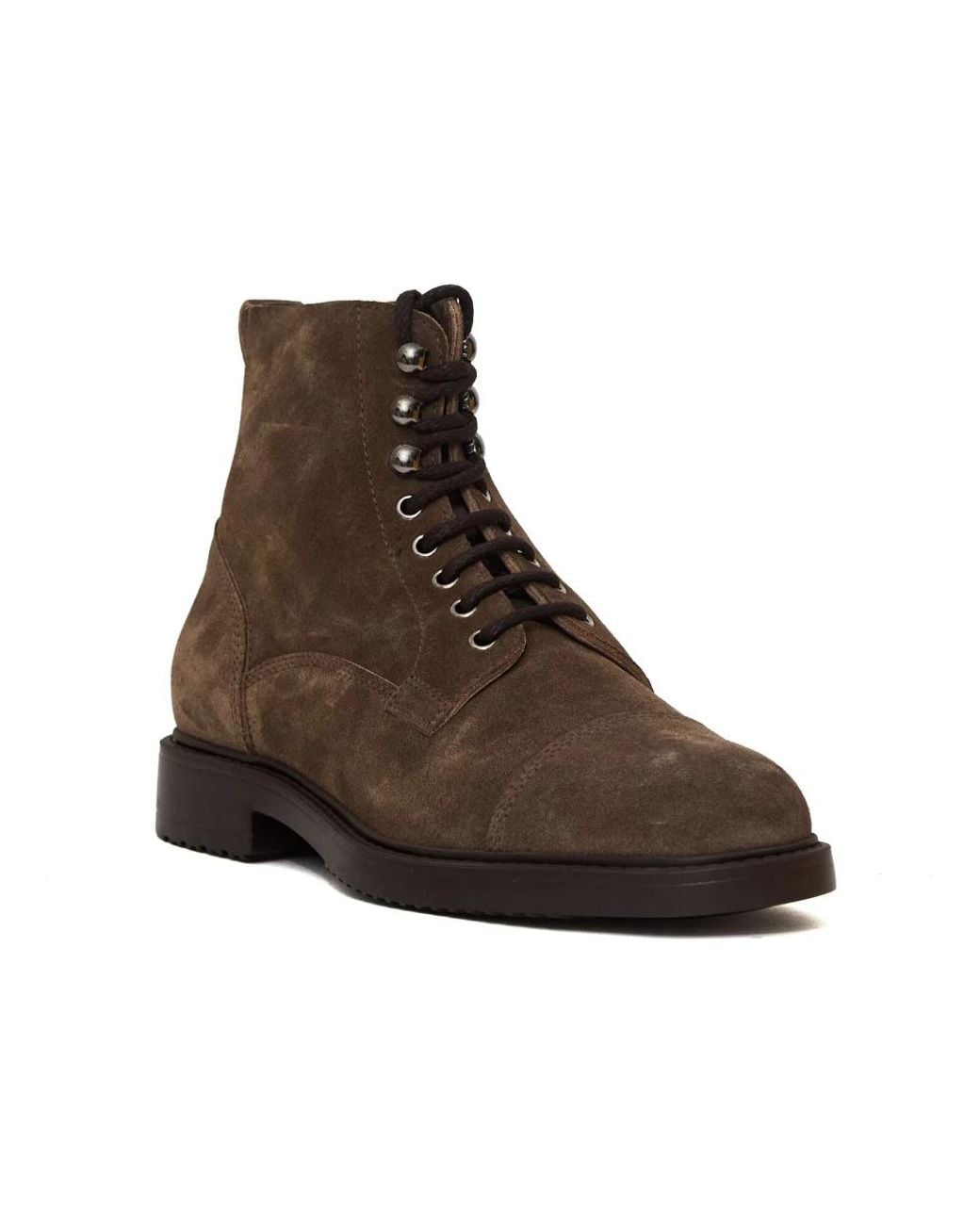 Doucal's Brown Lace-Up Boots for men