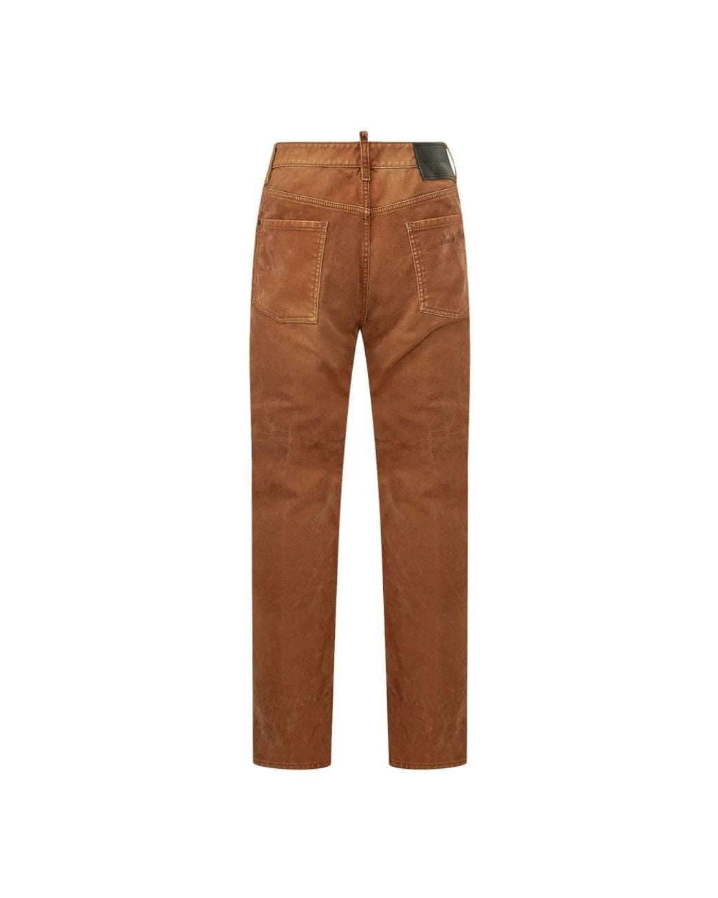 DSquared² Brown Straight Fit Jeans for men