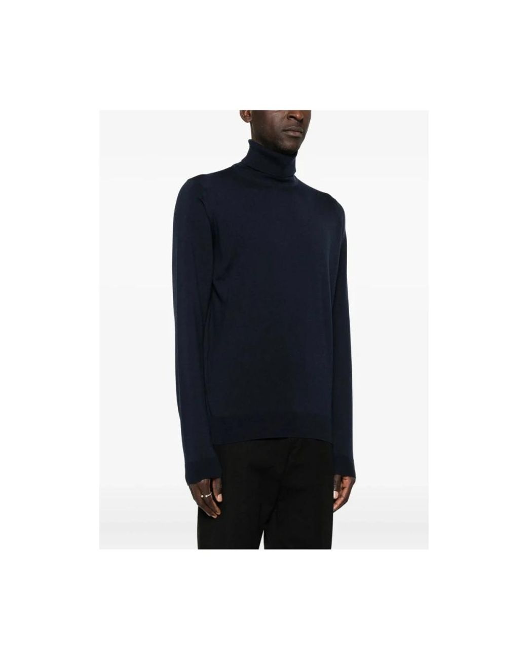John Smedley Black Turtlenecks for men