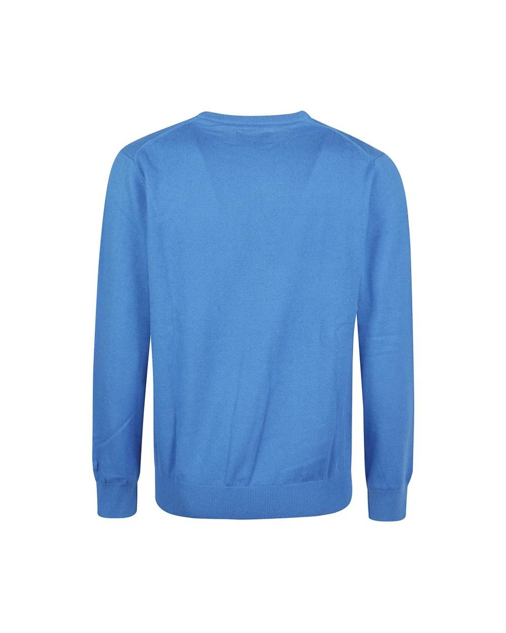 Mc2 Saint Barth Blue Round-Neck Knitwear for men