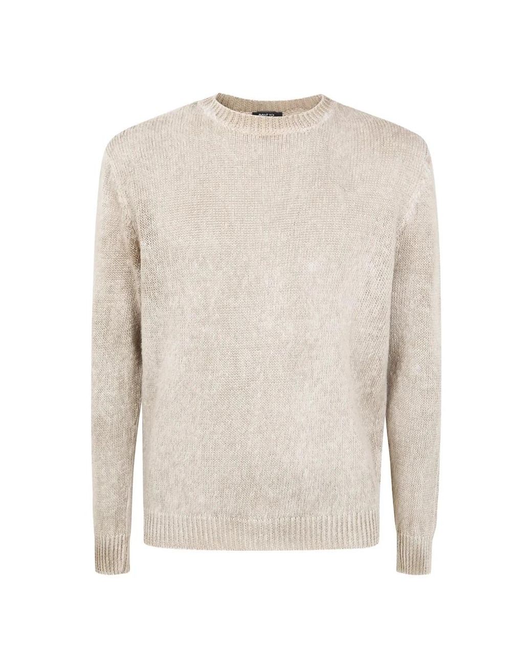 Avant Toi White Round-Neck Knitwear for men