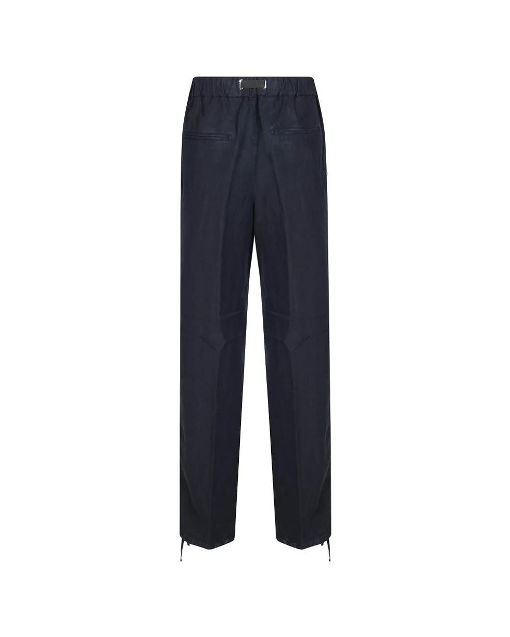 White Sand Blue Straight Trousers
